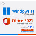 Windows 11 Pro + Office 2021 Pro, Chave de Licença
