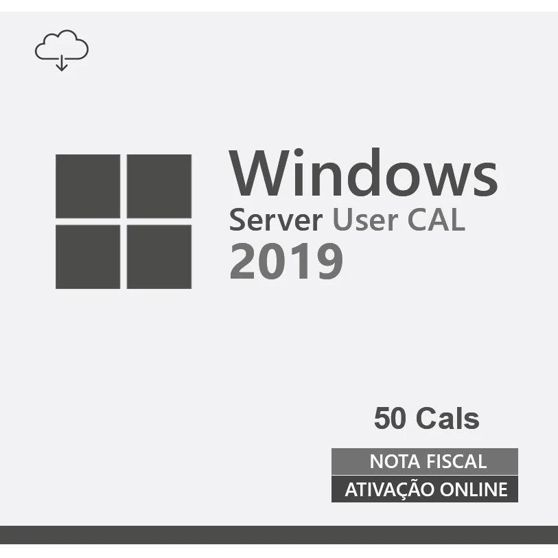 Cal de Acesso Remoto Windows Server 2019 - 50 Usuários