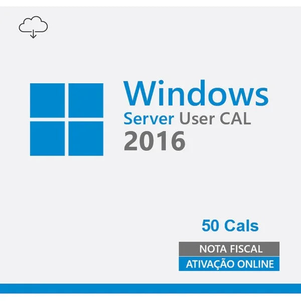 Cal de Acesso Remoto Windows Server 2016 - 50 Usuários